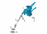 OEM 2022 Chevrolet Trailblazer Steering Column Diagram - 42763659