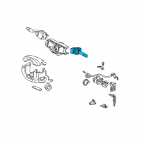 OEM 2007 Honda S2000 Switch Assembly, Wiper Diagram - 35256-S2A-A02