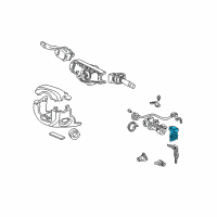 OEM 2000 Honda Accord Immobilization Unit Diagram - 39730-S84-A02