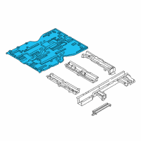 OEM Kia Sedona Panel-Front Floor Diagram - 0K52Y53610A