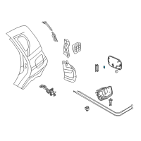 OEM 2008 Chevrolet Aveo5 Fuel Door Spring Diagram - 96246534