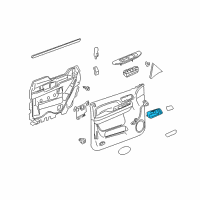 OEM 2012 Cadillac Escalade ESV HANDLE ASM-RR S/D I/S *TITANIUM Diagram - 22855644