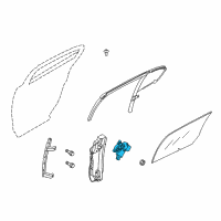OEM Lincoln MKS Window Motor Diagram - 8A5Z-5423394-B