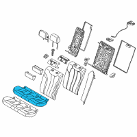 OEM 2020 BMW 530e xDrive FOAM SECTION, SEAT Diagram - 52-20-7-386-033