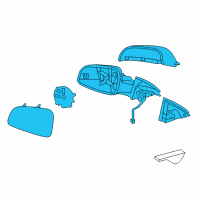 OEM 2016 Chevrolet Cruze Mirror Assembly Diagram - 19258658