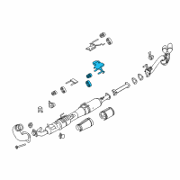 OEM Ford F-250 Super Duty Rear Bracket Diagram - HC3Z-5A242-V