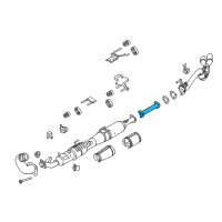 OEM Ford F-350 Super Duty Rear Pipe Diagram - HC3Z-5A212-L