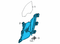 OEM 2020 BMW M235i xDrive Gran Coupe WINDOW LIFTER WITHOUT MOTOR Diagram - 51-33-4-876-387
