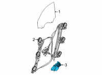 OEM 2021 BMW M440i xDrive DRIVE FOR WINDOW LIFTER, FRO Diagram - 61-35-9-854-230