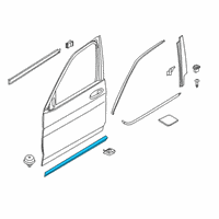 OEM 2020 BMW X4 Moulding Door Front Right Diagram - 51-13-8-499-210