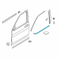 OEM 2022 BMW X3 Shaft Cover Front Door Left Diagram - 51-33-7-410-013