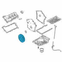 OEM 1999 Chrysler Concorde DAMPER-CRANKSHAFT Diagram - 4792430AA