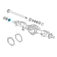 OEM 2017 GMC Sierra 2500 HD Axle Seal Diagram - 20889025