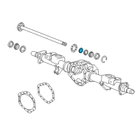 OEM 2013 GMC Sierra 2500 HD Outer Bearing Lock Ring Diagram - 22793218