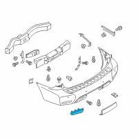 OEM 2020 Nissan Armada Reflex Reflector Assy-Rear,Passenger Side Diagram - 26565-5ZW0A