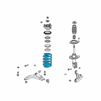 OEM 2001 Pontiac Aztek Front Springs Diagram - 89060180