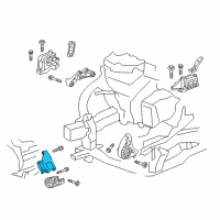 OEM 2022 GMC Acadia Lower Bracket Diagram - 84584452