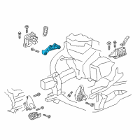 OEM 2021 Chevrolet Traverse Mount Bracket Diagram - 23221646
