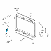 OEM 2022 Honda Ridgeline Joint, Water Hose Diagram - 19503-5J2-A50