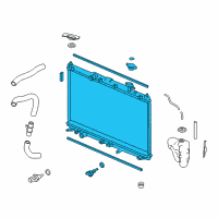 OEM 2015 Acura TLX Radiator Complete Diagram - 19010-5J2-A01