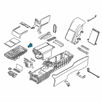 OEM BMW M760i xDrive Lock, Armrest Diagram - 51-16-9-354-208