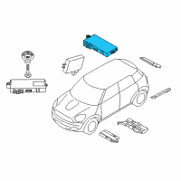 OEM BMW X1 Electrical Control Module Diagram - 61-35-9-395-656
