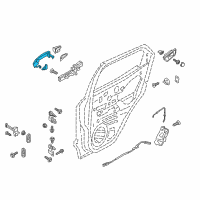 OEM 2022 Ford EcoSport Handle, Outside Diagram - GN1Z-7426604-AB