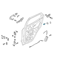 OEM 2020 Ford EcoSport Door Striker Screw Diagram - -W703283-S442