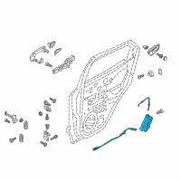 OEM 2018 Ford EcoSport Latch Assembly Diagram - GN1Z-58264A26-J