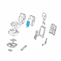 OEM 2007 Chevrolet Trailblazer Seat Back Heater Diagram - 88949406