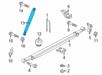 OEM 2022 Chevrolet Silverado 3500 HD Shock Diagram - 84673206