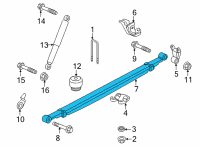 OEM 2020 Chevrolet Silverado 1500 Leaf Spring Diagram - 84992007