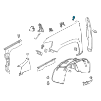 OEM Chevrolet Cruze Molding Nut Diagram - 11570218