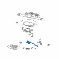 OEM 2001 Cadillac DeVille Harness Asm, Sun Roof Switch Wiring (29I) *Blue Diagram - 15321131