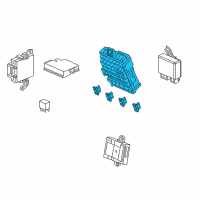 OEM Honda CR-V Box Assembly, Fuse Diagram - 38200-T0A-A21