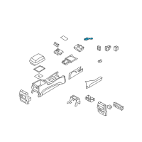 OEM Hyundai Cigar Lighter Socket Assembly Diagram - 95120-2B000