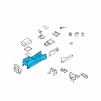 OEM Hyundai Console Assembly-Floor Diagram - 84610-0W010-J4