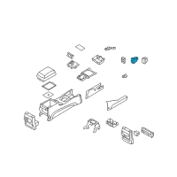 OEM 2008 Hyundai Santa Fe Switch Assembly-Seat Heater, RH Diagram - 93602-2B000-CA