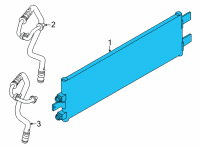 OEM 2021 Nissan Frontier Oil Cooler Assy-Auto Transmission Diagram - 21606-9BT0B