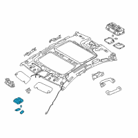 OEM 2014 Kia Cadenza Lamp Assembly-OVERHEADEAD Console Diagram - 928003R013AYK