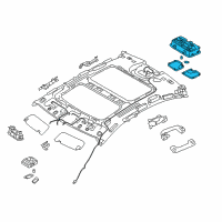 OEM 2015 Kia Cadenza Lamp Assembly-Room Diagram - 928503R010AYK