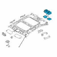 OEM Kia Cadenza Lamp Assembly-Room Diagram - 92850F6100AYK