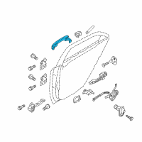 OEM Hyundai Door Handle Assembly, Exterior, Right Diagram - 82661-3X000