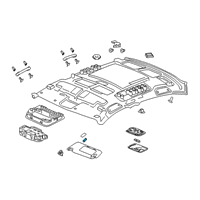 OEM 2020 Honda Insight Bulb Diagram - 83231-TBA-A92