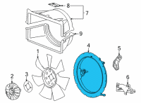 OEM 2020 Chevrolet Silverado 3500 HD Rear Shroud Diagram - 85112067