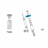 OEM 2012 Acura RL Rubber, Rear Shock Absorber Mounting Diagram - 52920-SJA-043