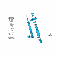 OEM Acura RL Shock Absorber Assembly, Left Rear Diagram - 52620-SJA-305