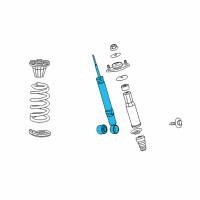 OEM Acura RL Shock Absorber Unit, Left Rear Diagram - 52612-SJA-A52