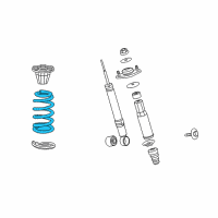 OEM Acura RL Spring, Rear Diagram - 52441-SJA-J01