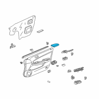 OEM 2003 Honda Accord Armrest Assembly, Right Front Door (Gray) Diagram - 83502-SDA-A21ZB